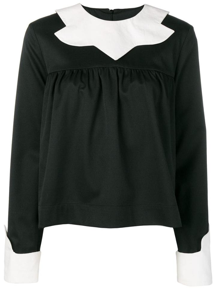 Mm6 Maison Margiela Longsleeved Blouse - Black