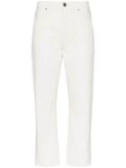 Goldsign Pearly White The Low Slung With Clean Set Of Pockets Jeans -