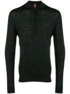 Kiton Half Zip Sweater - Black