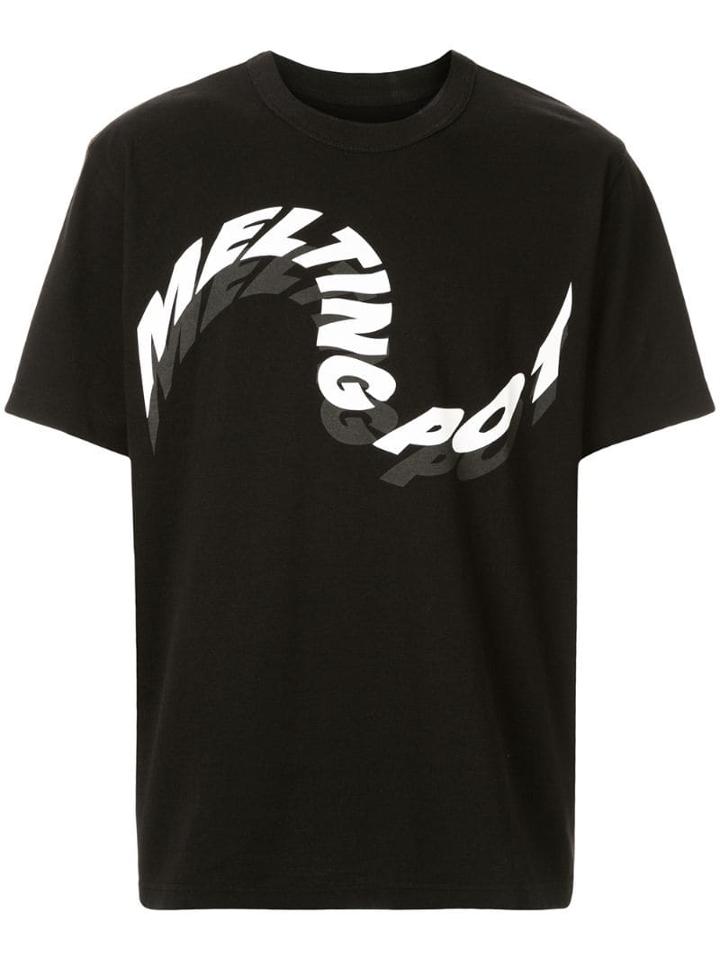 Sacai 'melting Pot' T-shirt - Black