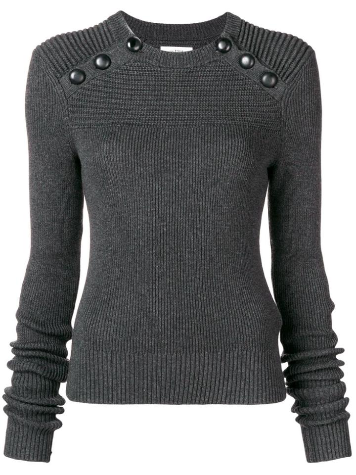 Isabel Marant Étoile Koyle Ribbed Knit Sweater - Grey