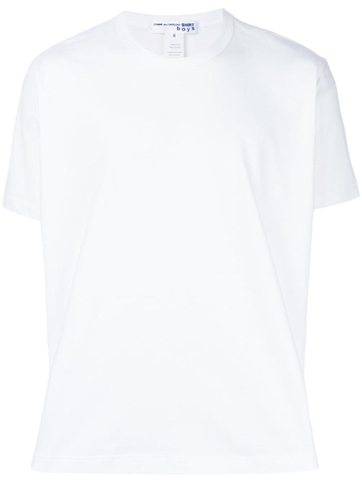 Comme Des Garçons Shirt Boys Flared Short-sleeve Top - White