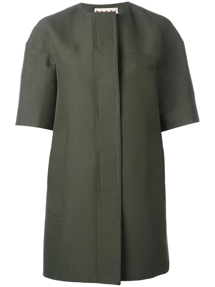 Marni Structured Short Sleeve Jacket - Green