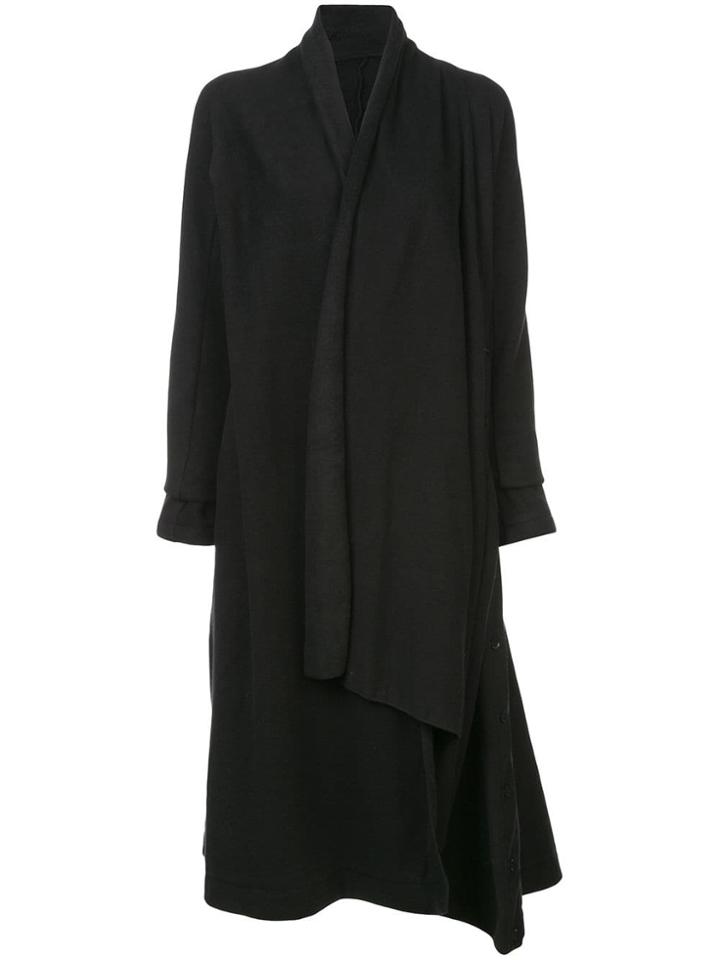 Yohji Yamamoto Long Loose-fit Cardigan - Black
