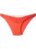 La Perla Cool Draping Brazilian Bikini Briefs, Women's, Size: 46, Yellow/orange, Polyamide/spandex/elastane