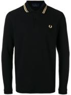 Fred Perry X Art Comes First Embroidered Logo Polo Shirt - Black