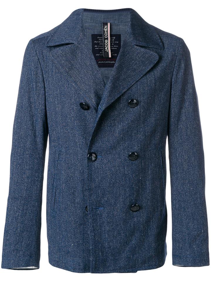 Jacob Cohen Double Breasted Jacket - Blue