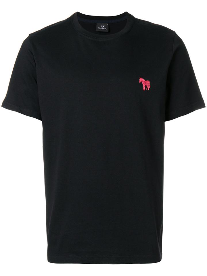 Ps By Paul Smith Zebra Logo T-shirt - Black