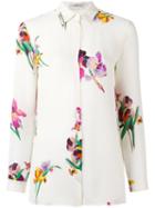 Etro Floral Print Shirt, Women's, Size: 48, White, Silk