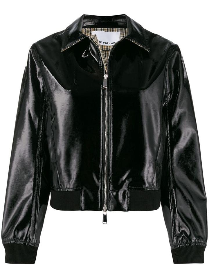 Paco Rabanne Printed Logo Jacket - Black