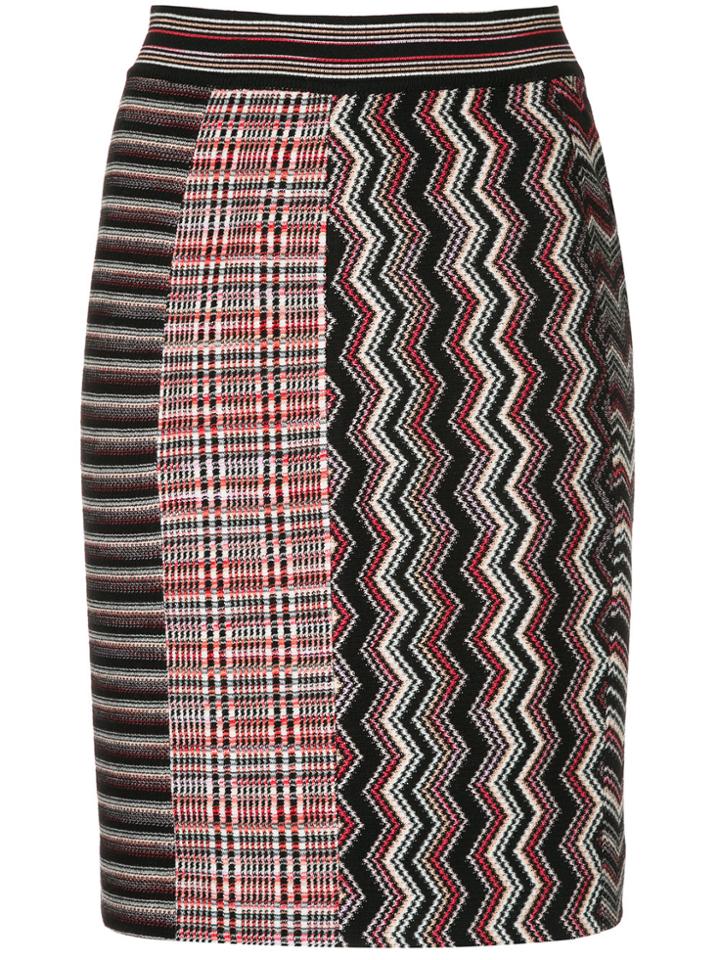 Missoni Zig Zag Knitted Skirt - Black