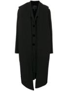 Marc Jacobs Notch-collar Coat - Black