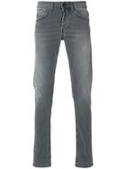 Dondup Ripped Slim-fit Jeans - Grey