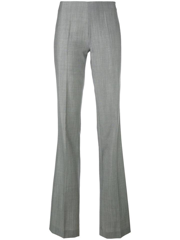 Antonio Berardi - Smart Flared Trousers - Women - Mohair/wool - 42, Grey, Mohair/wool