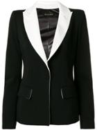 Plein Sud Contrast Lapel Blazer - Black