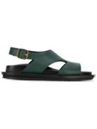 Marni Fussbett Sandals, Women's, Size: 35, Green, Rubber/leather