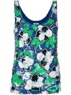 P.a.r.o.s.h. - Sequin Tank - Women - Polyamide/spandex/elastane/pvc - S, Women's, Blue, Polyamide/spandex/elastane/pvc