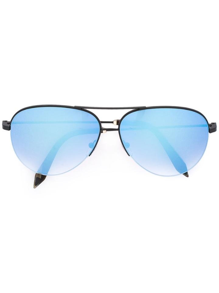 Victoria Beckham Aviator Shaped Sunglasses - Black