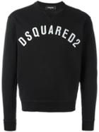 Dsquared2 Vintage Effect Logo Sweatshirt, Men's, Size: Large, Black, Cotton