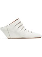 Rick Owens White Rick Ruhlmann 45 Leather Mules