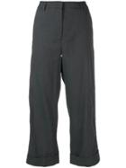 Fabiana Filippi Wide Leg Straight Trousers - Grey