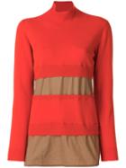 Marni - Turtle Neck Sweater - Women - Cotton/cashmere/virgin Wool - 38, Yellow/orange, Cotton/cashmere/virgin Wool