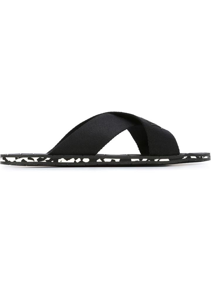 Jimmy Choo Clive Sandals, Men's, Size: 41, Black, Rubber/cotton
