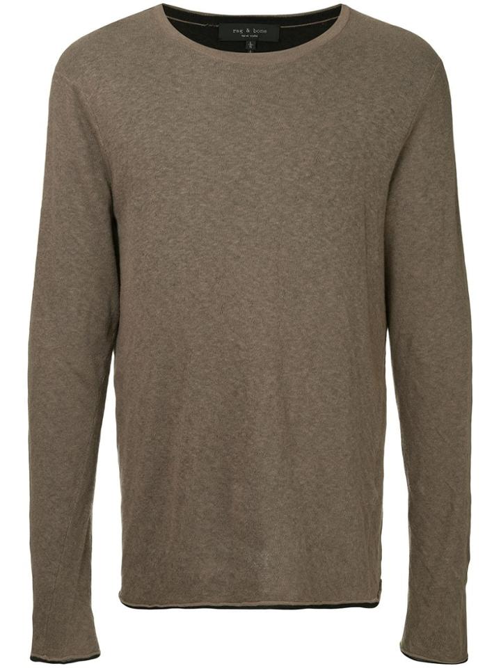 Rag & Bone Tripp Crew Jumper - Grey