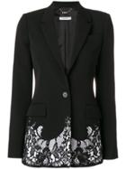 Givenchy Lace Embroidered Blazer - Black
