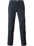 Dolce & Gabbana Cowboy Patch Jeans, Men's, Size: 48, Blue, Cotton/viscose/calf Leather