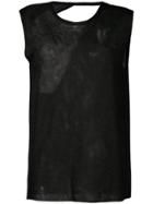 Kacey Devlin Collapse Back Metallic Tank - Black