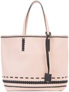 Tod's - Braided Detail Tote - Women - Leather - One Size, Nude/neutrals, Leather