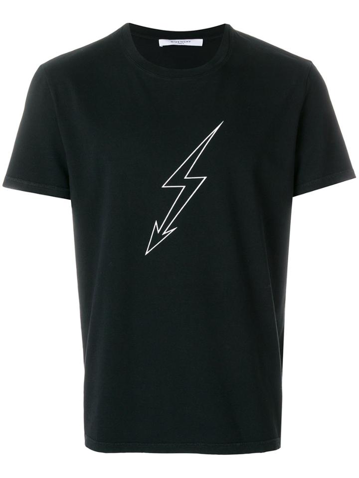 Givenchy Lightning And World Tour Printed T-shirt - Black