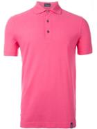 Drumohr Classic Polo Shirt, Men's, Size: S, Pink/purple, Cotton