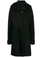 Aspesi Oversized Belted Coat - Black