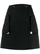 Fendi Wrap Mini Skirt - Black