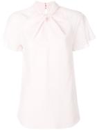 Temperley London Purity Twisted Blouse - Pink & Purple