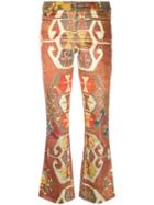 Christian Dior Pre-owned Geometric Printed Trousers - Yellow