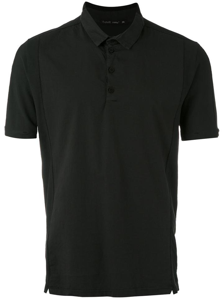 Transit - Classic Polo Top - Men - Cotton/linen/flax/polyamide/spandex/elastane - Xl, Black, Cotton/linen/flax/polyamide/spandex/elastane