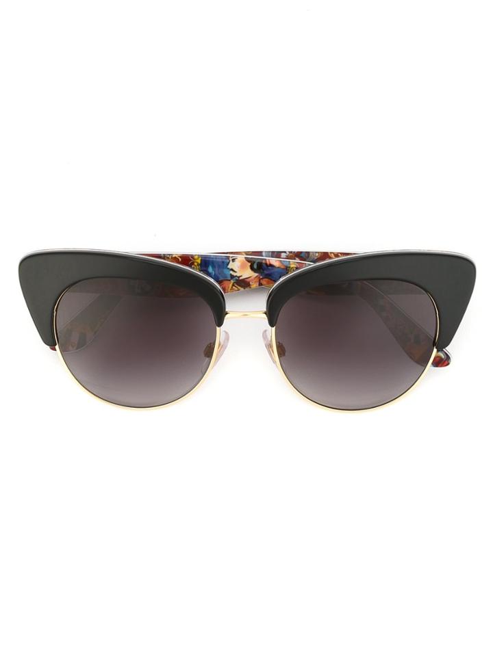 Dolce & Gabbana Eyewear Cat Eye Sunglasses - Black