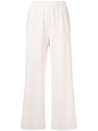 See By Chloé Embroidered Stripe Wide Leg Trousers - Nude & Neutrals