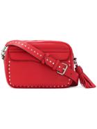 Rebecca Minkoff Stud Detailed Crossbody Bag - Red