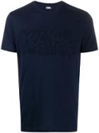 Karl Lagerfeld Block Logo T-shirt - Blue
