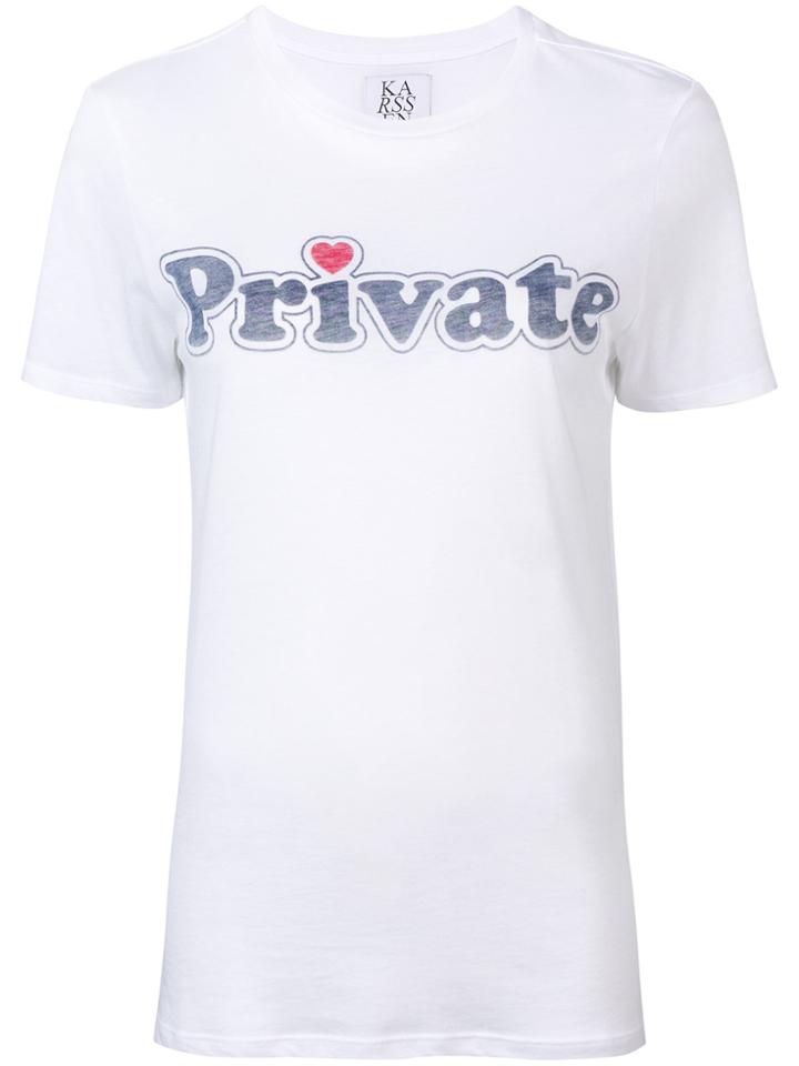 Zoe Karssen Private Print T-shirt - White