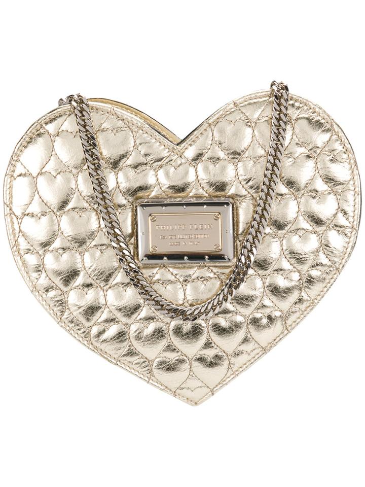 Philipp Plein Mini Sweet Heart Shoulder Bag - Metallic