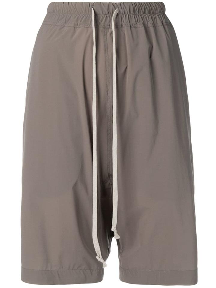 Rick Owens Drop-crotch Drawstring Shorts - Neutrals