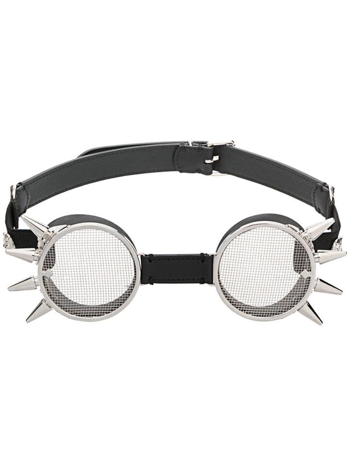Gucci Eyewear Spiked Goggles - Black