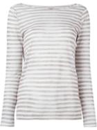 Majestic Filatures Longsleeved Striped T-shirt