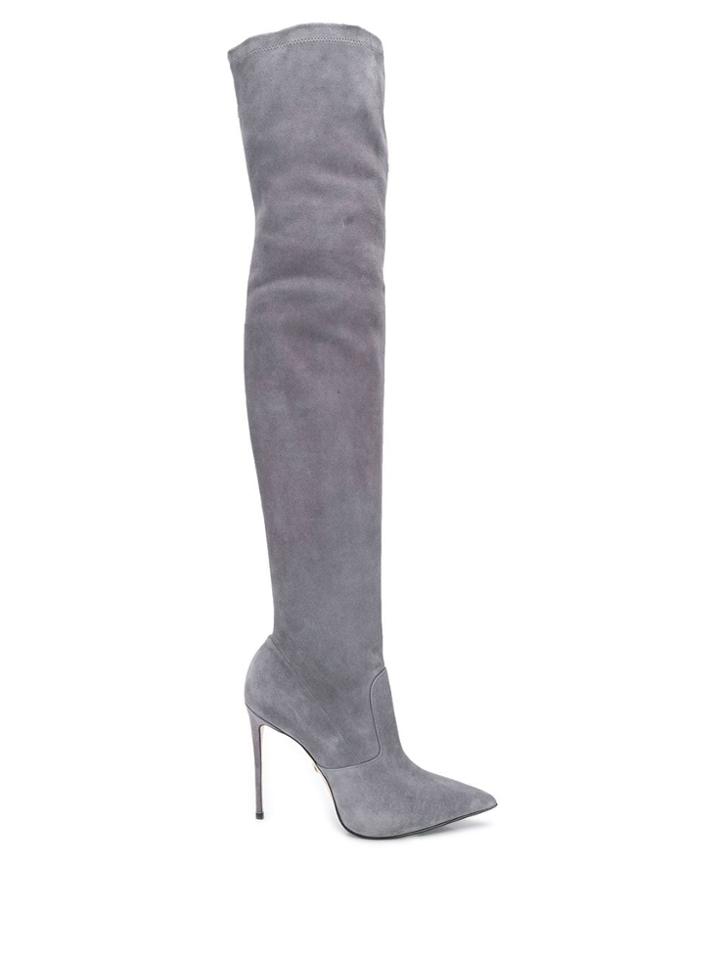 Le Silla Eva 120mm Thigh-high Boots - Grey