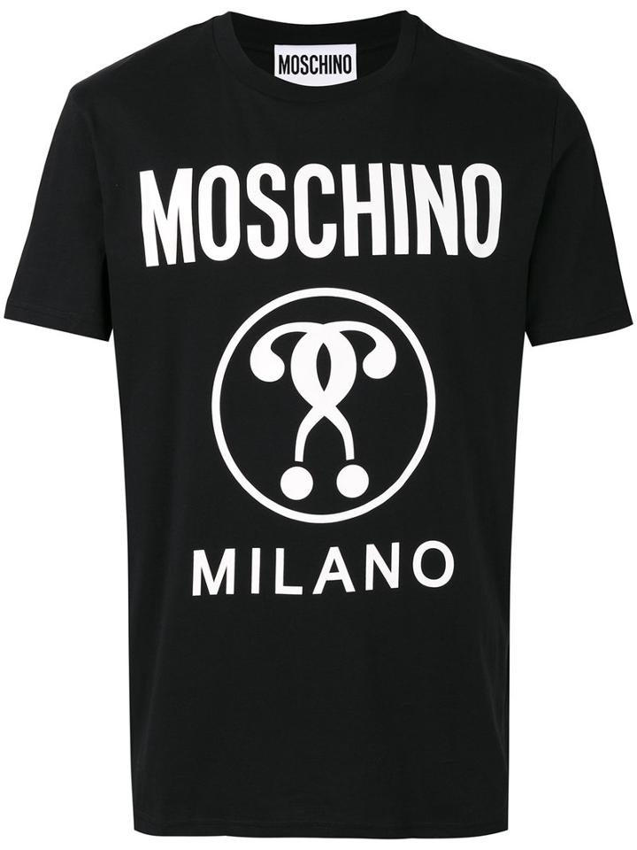 Moschino - Logo Front T-shirt - Men - Cotton - 48, Black, Cotton